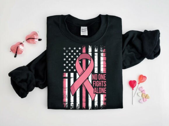 Designing with Purpose: No One Fights Alone Breast Cancer SVG