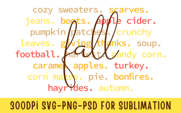 Fall Definition: Autumn Thanksgiving SVG Design Assets