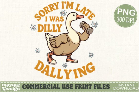 Funny Goose Design: Sarcastic Png for Merch & Branding