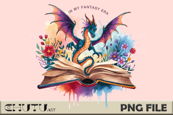 Magical Dragon Design for Fantasy & Dark Academia Projects