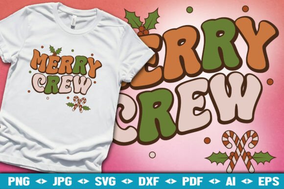Merry Crew SVG: Christmas Family Design for Festive Projects